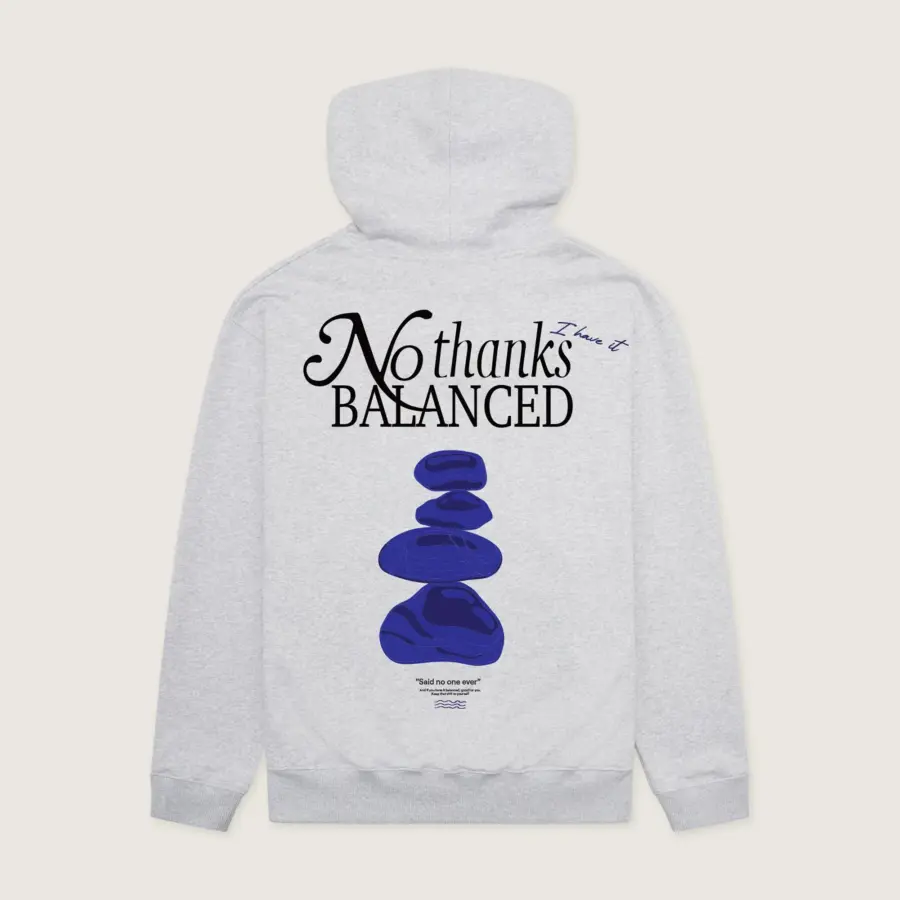 WOODBIRD Pacs Balance Hoodie Snow Melange
