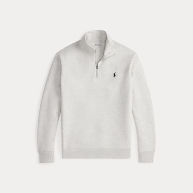 POLO RALPH LAUREN Double-Knit Quarter-Zip Pullover Grey
