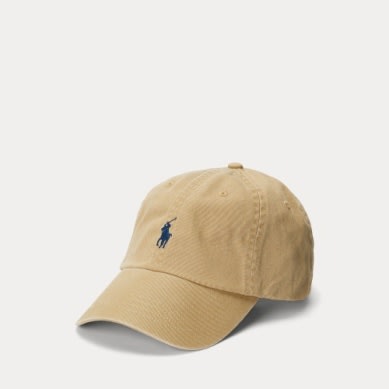 POLO RALPH LAUREN Cotton Chino Baseball Cap Khaki