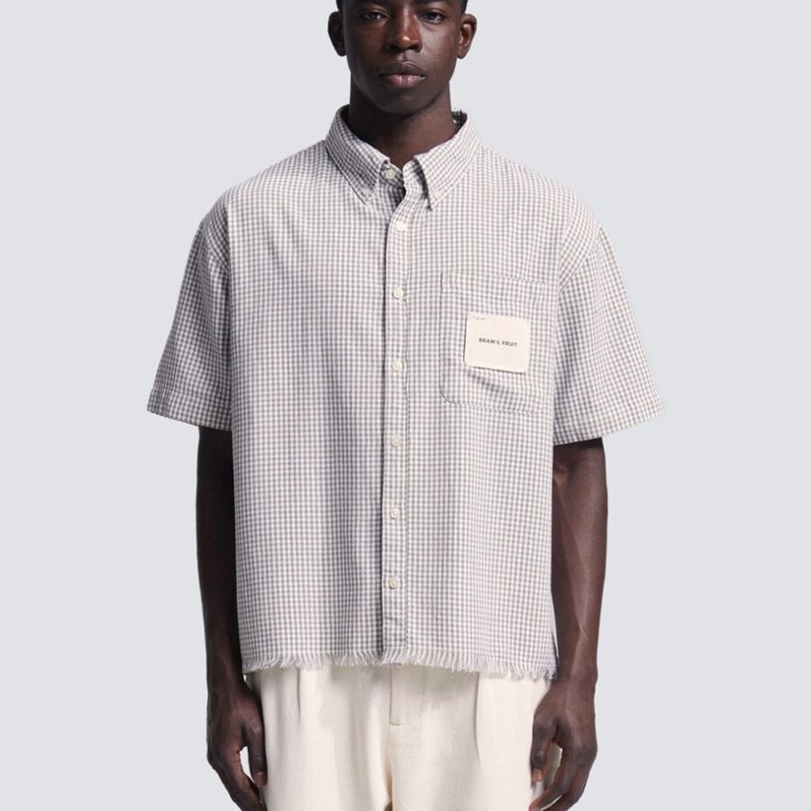 BRAMS FRUIT Distressed Farmers Shirt SS Olive