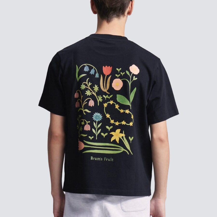 BRAMS FRUIT Botanical T-Shirt Black