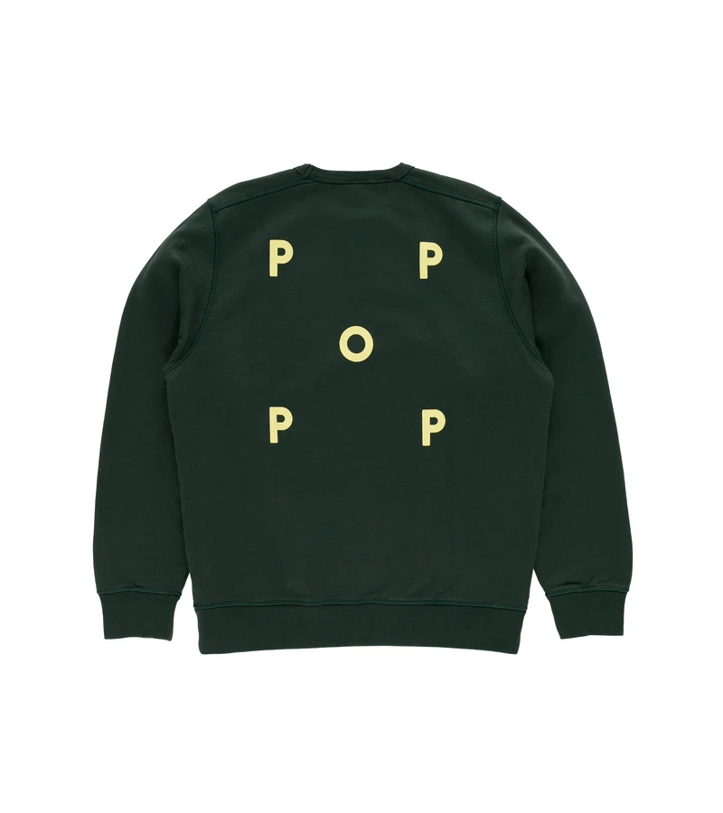 POP Trading Company Logo Crewneck Darkest Spruce