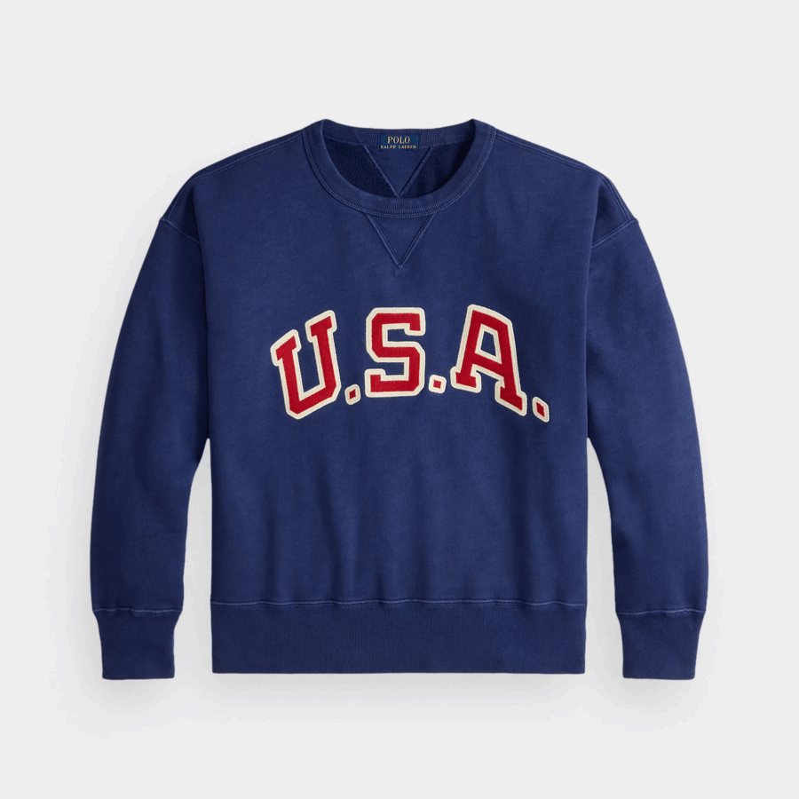 POLO RALPH LAUREN Vintage Fit Usa Crewneck Sweatshirt