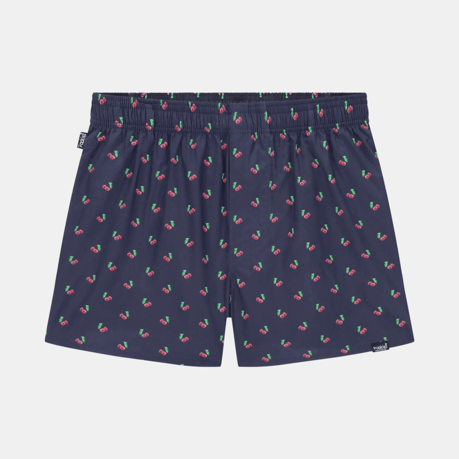 POCKIES Cherry Boxers - Navy
