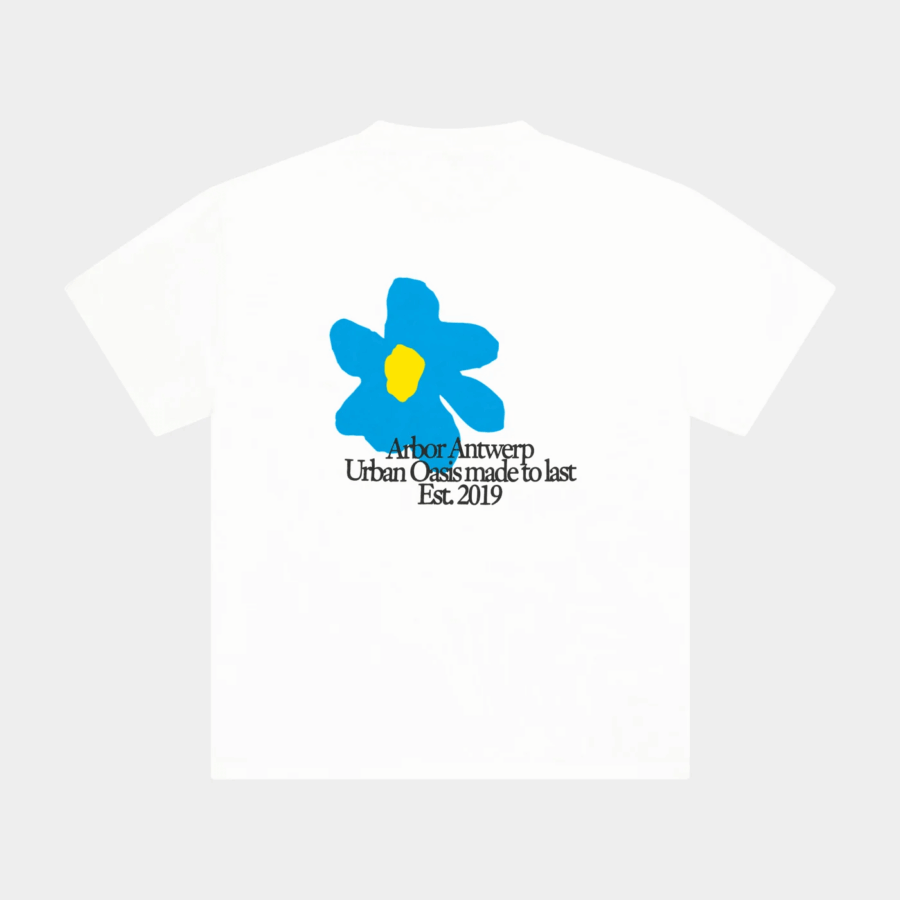 ARBOR ANTWERP Flower Oasis Blue T-shirt