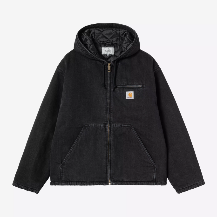 CARHARTT WIP Cleveland Jacket Black Stone Washed