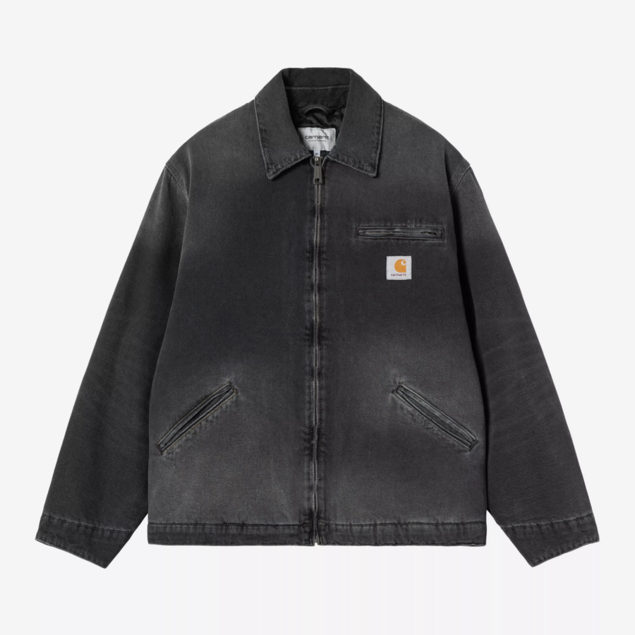 CARHARTT Og Detroit Jacket - Black Grind Wash