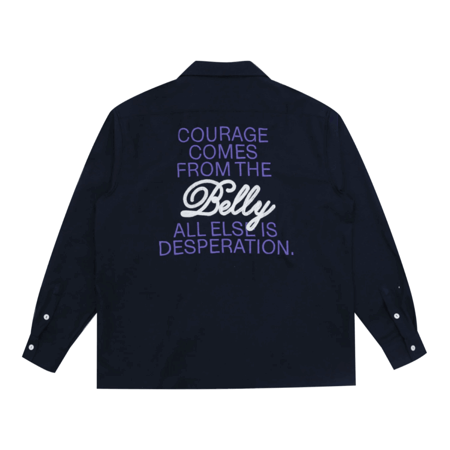 RECEPTION LS Work Overshirt DK Navy