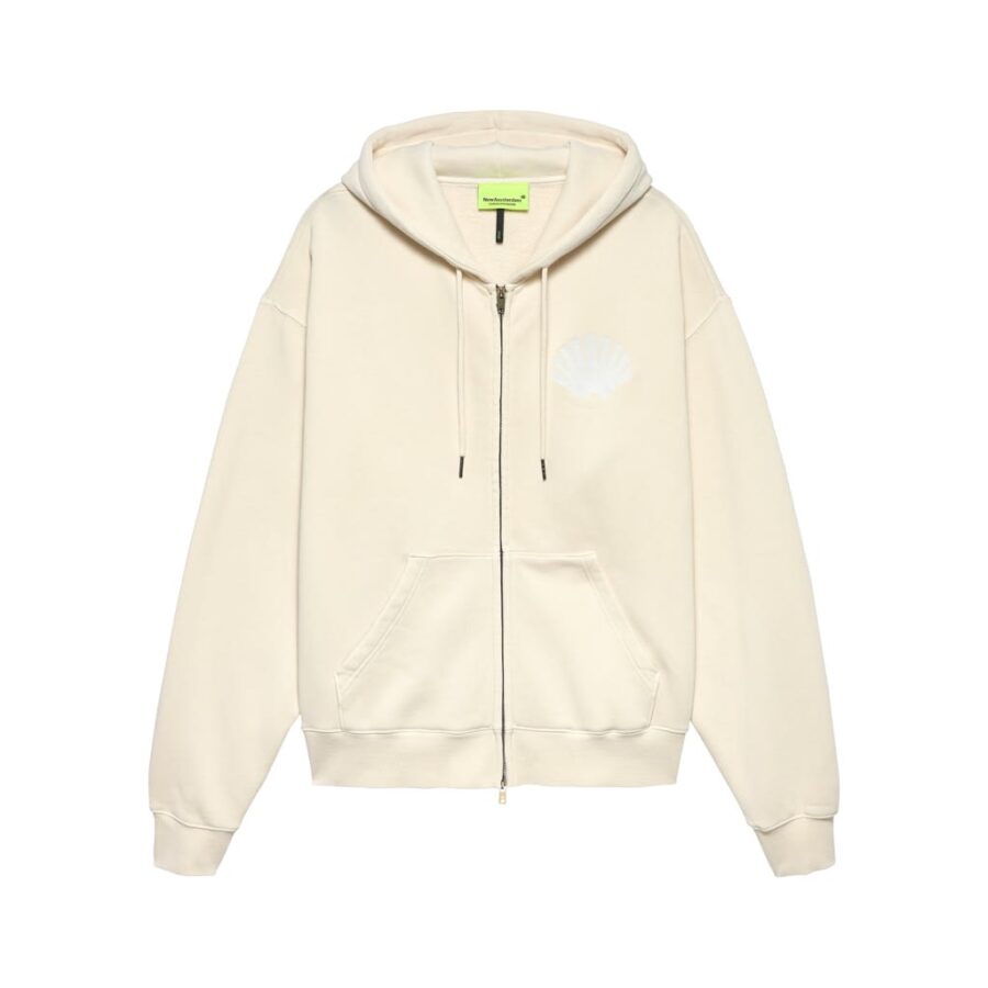 NASA Logo Zip Hoodie Ecru/White