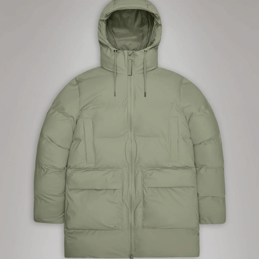 RAINS Alta Long Puffer Cargo Jacket Drift