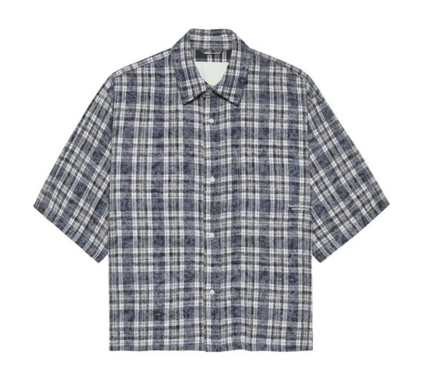 NASA Wijk Shirt Short Sleeves Bleached Check