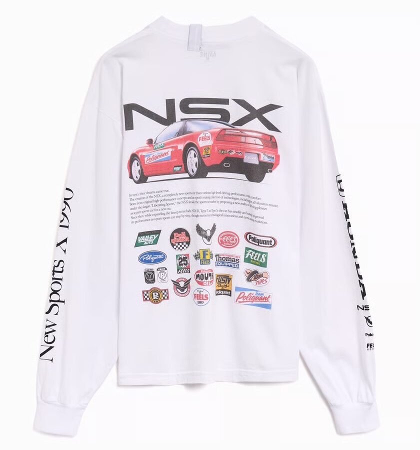 POLIQUANT NSX Sports L/S Tee White
