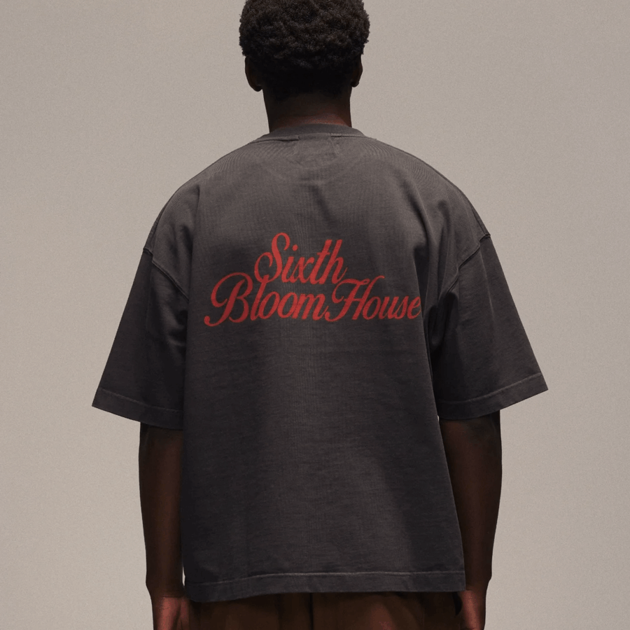 SIXTH BLOOM HOUSE Logo T-Shirt Black