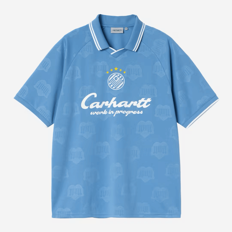 CARHARTT WIP S/S Terrace Football Heart Train Jacquard Curacao