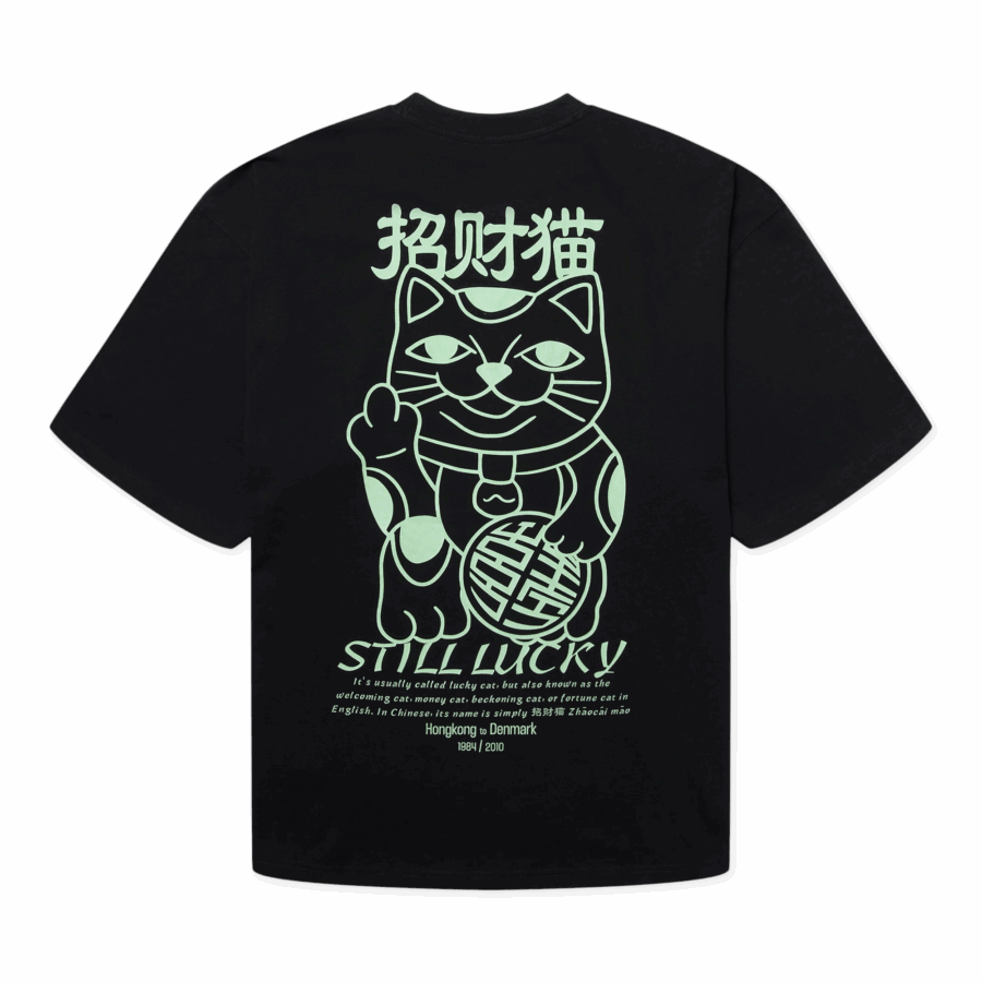 WOODBIRD Beam Lucky Tee Black