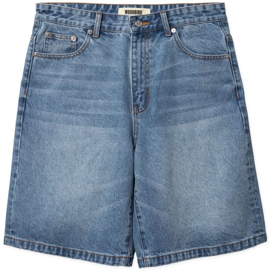 WOODBIRD Rami Orig Shorts Blue Washed
