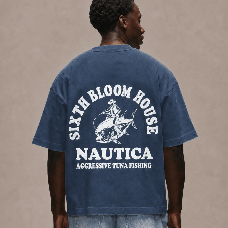 SIXTH BLOOM HOUSE Nautica T-Shirt Navy
